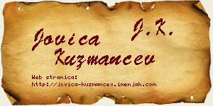 Jovica Kuzmančev vizit kartica